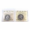 Image 1 : 50-cent, 1946 & 1947 CR7, Both ICCS Certified MS-63! 2pcs.