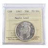 Image 1 : 50-cent 1947 Maple Leaf ICCS Certified MS-64. A bright coin with hints of Golden toning.