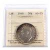 Image 1 : 50-cent 1948 ICCS Certified AU-55. *Key Date*
