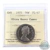Image 1 : 50-cent 1975 ICCS Certified PL-67 Ultra Heavy Cameo! TOP 2! Highest grade by ICCS!