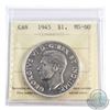 Image 1 : Silver $1 1945 ICCS Certified MS-60. *Key Date*