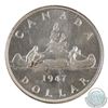 Image 3 : Silver $1 1947 Ptd.7 Quadruple Punch HP, PCGS Certified MS-62. *Old style holder, 4xHP is not noted 