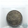 Image 2 : Silver $1 1947 Blunt 7 ICCS Certified EF-40; Consistent Dark toning throughout.