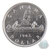 Image 3 : Silver $1 1947 Maple Leaf Double HP ICCS Certified MS-60. *Key Date*