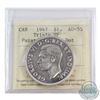 Image 1 : Silver $1 1947 Ptd.7 with Dot 3xHP, ICCS Certified AU-55! An attractive flashy coin in this rare var