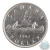 Image 3 : Silver $1 1947 Pointed 7 with Dot ICCS Certified EF-45