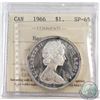 Image 1 : Silver $1 1966 ICCS Certified SP-65 Heavy Cameo