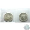 Image 2 : Silver $1 1966 LgBds & 1967 ICCS Certified MS-65. Choice lot with nice luster on both coins. 2pcs