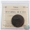 Image 1 : CH# AM5A1, 1781 North America Commerce Token, ICCS Certified VF-30.