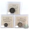 Image 2 : Lot of 3x 1822 Anchor Money Tokens ICCS Certified. Lot includes: 1/4 Dollar CH# NC-1B1 F-12, 1/8 Dol