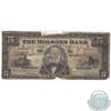 Image 2 : 490-32-02. 1912 Molson's Bank $5. S/N:239542/G. Note is VG condition with some noticeable damage thr