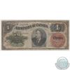 Image 3 : DC-10. 1882 Dominion of Canada $4, Various-Courtney, S/N: 212831/A, PMG VF-20. The note has a few pi