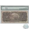Image 2 : DC-14b. 1897 Dominion of Canada $2, Various-Courtney, Dark Brown Back, Series C, S/N: 456170/C, PMG 