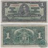 Image 1 : BC-21d. 1937 Bank of Canada $1, Coyne-Towers, 4 digit RADAR, S/N: C/N1682861 in VF Condition. The no