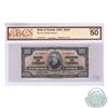 Image 1 : BC-27b 1937 Bank of Canada Changeover $100, Gordon-Towers, B/J2739767, BCS AU-50. Note contains a te