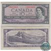 Image 1 : BC-40bA. 1954 Bank of Canada Replacement $10, Beattie-Rasminsky, S/N: *U/T0234928 in Very Fine Condi