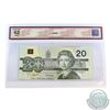 Image 2 : BC-58d. Error 1991 Bank of Canada $20 'Out of Register Printing' S/N: EWB9446371. BCS Certified Choi