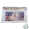 Image 1 : BC-63aA. 2001 Bank of Canada $10, Knight-Thiessen FDZ Replacement Note, S/N: FDZ9395113. CUNC-63 Ori