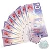 Image 1 : BC-63aA. 2001 Bank of Canada $10, Knight-Thiessen FDT Replacement Notes, 8 in Sequence! S/N: FDT9360