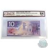 Image 1 : BC-63cA. 2001 Bank of Canada $10 Replacement, Jenkins-Dodge,BEK9533078, BCS SUNC-64 Original