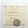 Image 1 : Newfoundland 5-cent 1873 Obv. 2 ICCS Certified VG-10. *Key Date*