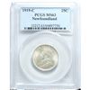 Image 1 : Newfoundland 25-cent 1919-C PCGS Certified MS-63. Choice eye appeal coin with natural hints of light