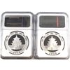 Image 2 : RCM Issue: 2x 2014 China Panda 1oz Fine Silver NGC Certified MS-70 Early Releases (TAX Exempt). 2pcs