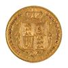 Image 1 : Great Britain 1871 Gold 1/2 Sovereign Very Fine (light scratch) .917 Fine, 0.1177oz of Gold.