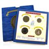 Image 1 : United Kingdom; Royal Mint 1994 UK 1st Bi-Colour 2 Pound Test Token Set. This 4-coin Set Features th