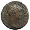 Image 2 : Rome 128 AD Copper As; Hadrian; VF-EF; Reverse - 'Salus, Feeding from Patera, a Snake Held in Her Ar