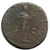 Image 3 : Rome 128 AD Copper As; Hadrian; VF-EF; Reverse - 'Salus, Feeding from Patera, a Snake Held in Her Ar
