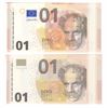 Image 1 : 2013 Germany 10 Euro Specimen Banknote - ERROR; misplaced Euro Flag, not over orange stars.