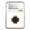 Image 1 : Error, 1973 USA 1-cent, Obverse Struck through Capped Die. NGC Certified MS-65 RB.