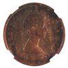 Image 4 : Error (1953-64) Canada 1-cent Reverse Struck through Capped Die. NGC Certified MS-62 BN.