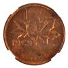 Image 3 : Errors; 1969 Canada 1-cent Double Struck Flipover in Collar Mint Error. NGC Certified MS-63 Red! An 