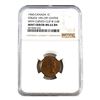 Image 1 : Error 1960 Canada 1-cent Struck 10% off Center with Curved Clip at 3:00. NGC Certified MS-62 BN. A U