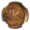 Image 3 : Error 1960 Canada 1-cent Struck 10% off Center with Curved Clip at 3:00. NGC Certified MS-62 BN. A U