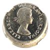 Image 4 : Error, 1963 Canada 5-cent Struck 10% off Center, NGC Certified PL-64! A rare error in Proof Like Qua