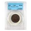Image 1 : 1-cent 1893 CCCS Certified MS-60 Brown. Repunched 9/9, Right/Left. GR203