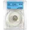 Image 1 : 5-cent 1892 Obverse 2; Triple Punched 9 CCCS Certified EF-45