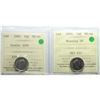 Image 1 : 10-cent 2000 Double 2000 & 10-cent 2000 Missing DH ICCS Certified MS-66. 2pcs