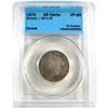 Image 1 : 25-cent 1870 Obverse 1; 5/5 in 25 cents CCCS Certified VF-20