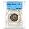 Image 1 : 25-cent 1880H Narrow 0 Over Wide 0; A Over V in VICTORIA CCCS Certified G-6, Rare