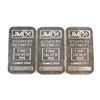Image 1 : Scarce Consecutive Johnson Matthey 1oz Fine Silver Bars with 'Blank' Reverse (Tax Exempt). You will 