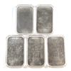 Image 2 : 1981 Engelhard 1oz Fine Silver Bars with 'No Border' (TAX Exempt). 5pcs.