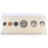 Image 1 : RCM Issue: 1953 Canada Mint Set in white cardboard. Coins are toned.