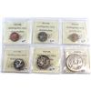 Image 2 : Set of 1955 Canada Coins ICCS Certified: 1-cent SF PL-65, 5-cent PL-65, 10-cent PL-64, 25-cent PL-64