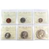 Image 1 : Set of 1956 Canada Coins ICCS Certified: 1-cent PL-65, 5-cent PL-65, 10-cent PL-65, 25-cent PL-65 Ca