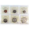 Image 2 : Set of 1957 Canada Coins ICCS Certified: 1-cent PL-64, 5-cent PL-65, 10-cent PL-65, 25-cent PL-66, 5