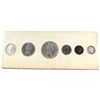 Image 2 : RCM Issue: 1958 Canada Proof-like Set in Original White Cardboard. Coins are lightly toned, with the